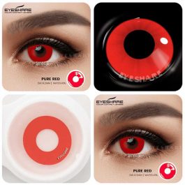 Pure Red contact lenses