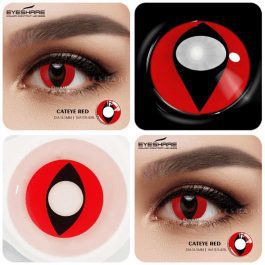 cat eye red contact lenses