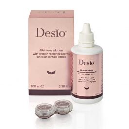 Moisturizing and disinfecting solution for contact lenses