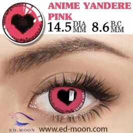 Anime Yandere Pink lenses for cosplay & animation