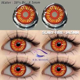Fire Red  lenses for cosplay & animation