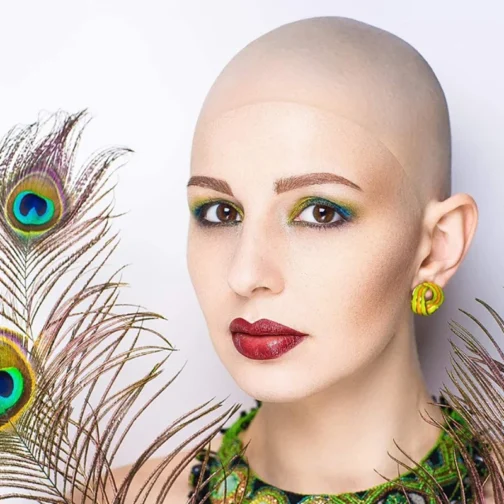 Latex Fake Bald Head